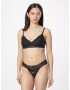 Gilly Hicks Sutien negru / alb - Pled.ro