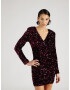 Gina Tricot Rochie de cocktail roșu burgundy - Pled.ro