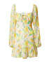 Gina Tricot Rochie galben / galben pastel / verde / lila - Pled.ro