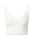 Gina Tricot Top brodat 'Sadie' alb murdar - Pled.ro