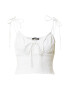 Gina Tricot Top 'Moa' alb - Pled.ro