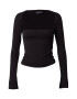 Gina Tricot Tricou negru - Pled.ro