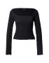 Gina Tricot Tricou negru - Pled.ro