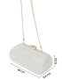 GLAMOROUS Clutch argintiu - Pled.ro