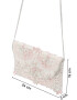 GLAMOROUS Clutch crem / roz pastel / roșu / transparent - Pled.ro