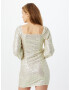 GLAMOROUS Rochie bej / argintiu - Pled.ro