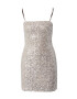 GLAMOROUS Rochie de cocktail argintiu - Pled.ro