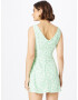 GLAMOROUS Rochie de vară verde deschis / alb - Pled.ro