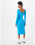 GLAMOROUS Rochie tricotat cyan - Pled.ro