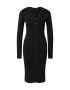 GLAMOROUS Rochie tricotat negru - Pled.ro