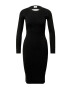 GLAMOROUS Rochie tricotat negru - Pled.ro