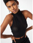 GLAMOROUS Top brodat negru - Pled.ro