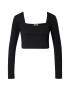 GLAMOROUS Tricou negru - Pled.ro