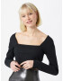 GLAMOROUS Tricou negru - Pled.ro