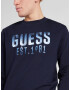 GUESS Bluză de molton albastru / bleumarin / alb - Pled.ro