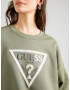 GUESS Bluză de molton oliv / argintiu / alb - Pled.ro