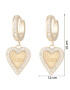 GUESS Cercei 'HEART HUGGIES' auriu / transparent - Pled.ro