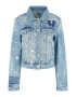 GUESS Geacă de primăvară-toamnă 'STEVIE' bleumarin / albastru denim / roz pal / alb - Pled.ro