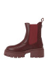 GUESS Ghete chelsea 'CHARLOTTE' roșu burgundy - Pled.ro