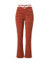 GUESS Pantaloni albastru noapte / maro caramel / roșu orange - Pled.ro