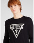 GUESS Pulover 'BRODY' negru / alb - Pled.ro