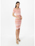 GUESS Rochie tricotat 'ELIANE' mov deschis / portocaliu piersică / alb - Pled.ro