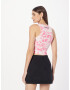 GUESS Top fucsia / negru / alb - Pled.ro