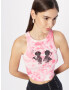 GUESS Top fucsia / negru / alb - Pled.ro