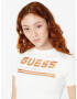 GUESS Tricou 'AGGIE' auriu / alb - Pled.ro