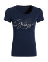 GUESS Tricou albastru / argintiu - Pled.ro