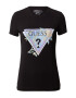 GUESS Tricou 'ALVA' albastru deschis / verde deschis / mov deschis / negru - Pled.ro