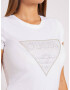 GUESS Tricou argintiu / alb - Pled.ro