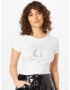 GUESS Tricou argintiu / alb - Pled.ro