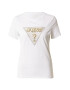 GUESS Tricou auriu / alb - Pled.ro