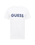 GUESS Tricou bleumarin / alb - Pled.ro