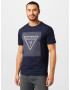 GUESS Tricou bleumarin / alb - Pled.ro