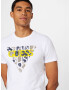 GUESS Tricou 'BLURRI' galben / gri piatră / alb - Pled.ro