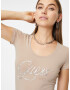 GUESS Tricou 'Bryanna' bej / argintiu - Pled.ro