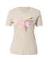 GUESS Tricou 'COSTELIA' galben deschis / gri taupe / portocaliu piersică / alb - Pled.ro