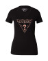 GUESS Tricou crem / negru - Pled.ro