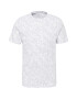 GUESS Tricou 'ELEAZAR' gri deschis / alb - Pled.ro