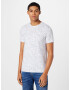 GUESS Tricou 'ELEAZAR' gri deschis / alb - Pled.ro