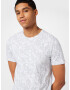 GUESS Tricou 'ELEAZAR' gri deschis / alb - Pled.ro