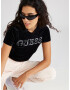 GUESS Tricou funcțional negru - Pled.ro