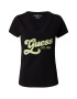 GUESS Tricou galben lămâie / negru - Pled.ro