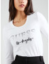 GUESS Tricou gri argintiu / negru / alb - Pled.ro