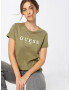 GUESS Tricou kaki / alb - Pled.ro