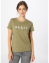 GUESS Tricou kaki / alb - Pled.ro