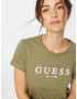 GUESS Tricou kaki / alb - Pled.ro