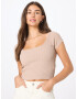 GUESS Tricou 'MARLENE' maro cappuccino - Pled.ro